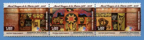 Ecuador 2018 Wandgemälde Vaterland Nationalhelden Kulturerbe MNH
