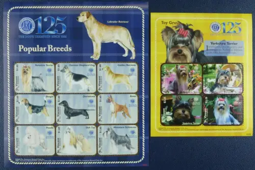 St. Vincent 2009 Hunde Dogs Pets Haustiere 6628-6640 Postfrisch MNH