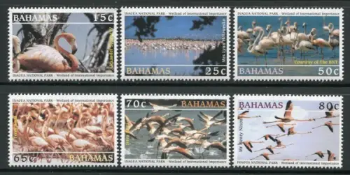 Bahamas 2003 Flamingos Vögel Wasservögel Birds Uccelli Oiseaux 1129-1134 MNH