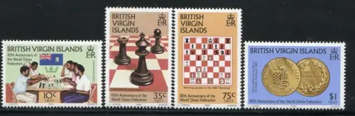 Jungferninseln Virgin Isl. 1984 Schach Chess Scacchi 464-467 Postfrisch MNH