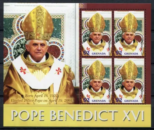 Grenada 2006 Papst Benedikt Pope Benedict 5699 Kleinbogen Postfrisch MNH