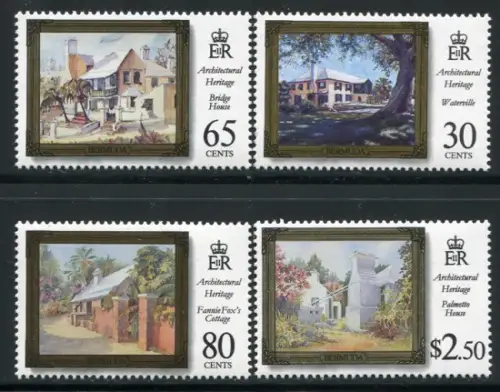 Bermuda 1996 Architektur Kulturerbe Häuser Architectural Heritage 715-718 MNH