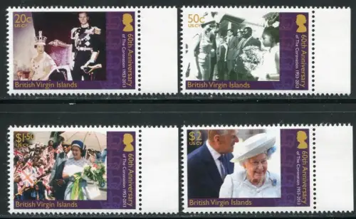 Jungferninseln Virgin Isl 2013 Königin Elisabeth QE II Kronjubiläum Royalty MNH