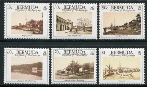 Bermuda 1989 Hist. Ansichten Hafen Photographien Harbour 544-549 Postfrisch MNH