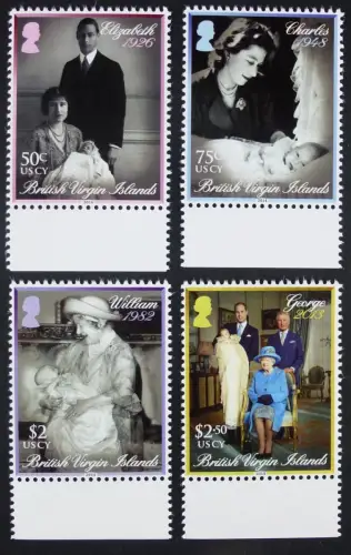 Jungferninseln Virgin Isl 2014 Königliche Taufen Royalty QE II William Charles