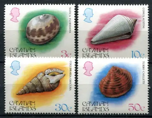 Kaiman-Inseln Cayman 1984 Muscheln Schnecken Weichtiere Shells 522-525 MNH