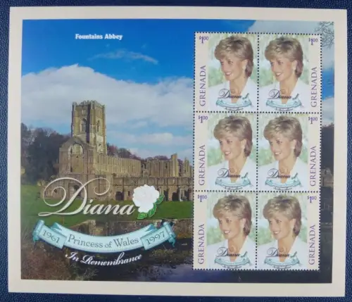 Grenada 1998 Lady Diana Royalty Brit. Königshaus 3762 Kleinbogen Postfrisch MNH