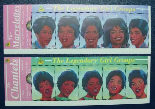 St. Vincent 2000 Mädchengesangsgruppen Musik Sängerinnen 4969-4978 MNH