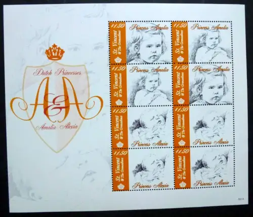 St. Vincent 2006 Prinzessinnen der Niederlande Amalia Alexia 6286-6289 MNH