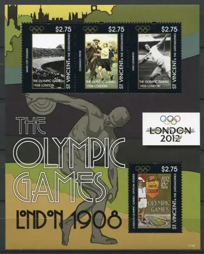 St. Vincent 2012 Olympiade Olympics London Kleinbogen Postfrisch MNH