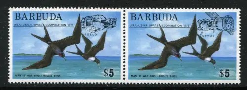 Barbuda 1975 Raumfahrt Space Apollo Soyuz Vögel  227-28 Postfrisch MNH