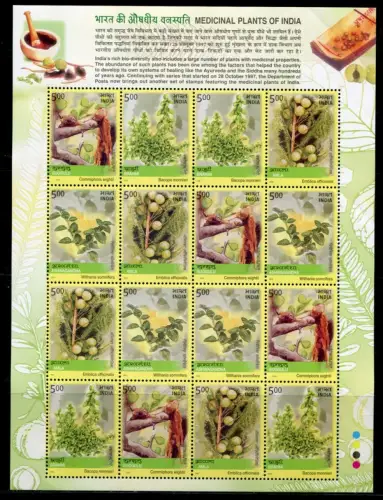 Indien India 2003 Heilpflanzen Medicinal Plants Kleinbogen 1954-1957 MNH RAR