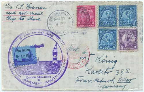 Katapult 1932 USA Brooklyn Olympiade Satz Frankfurt Oder Catapult H 104 a / 1993