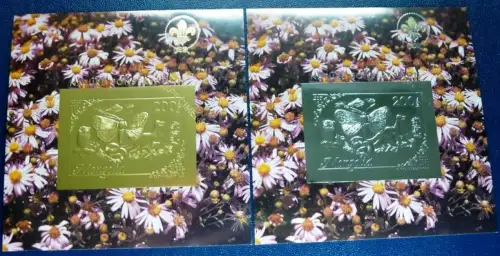 Mongolei Mongolia 1993 Schmetterling Eule Pilze Block 210-211 Specimen MNH / 12