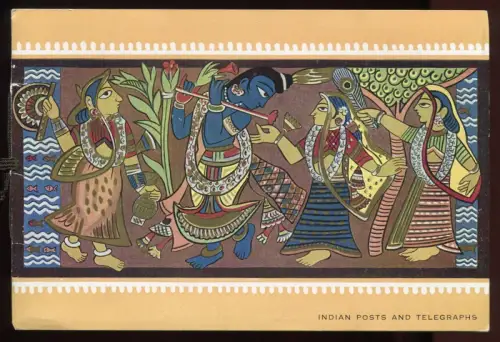 Indien India 1952 Heilige Dichter Presentation Folder Kpl 221-226 Marken Falz