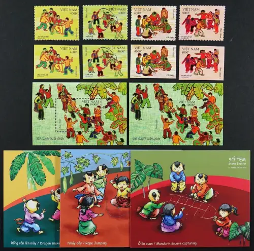Vietnam 2020 Kinderspiele Spiele Kinder Children`s Games A/B & Markenhefte MNH