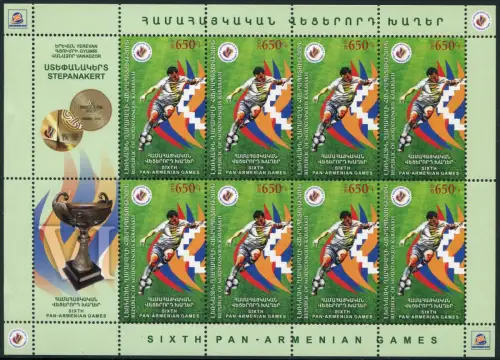 Berg-Karabach Nagorno Karabakh 2015 Fußball Soccer Pan-Armenische Spiele MNH