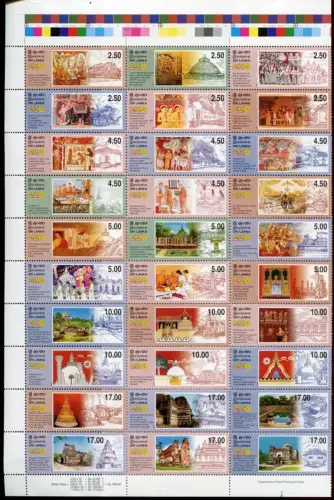 Sri Lanka 2006 Vesak Buddha Religion Kulturerbe 1529-1578 Bogen MNH
