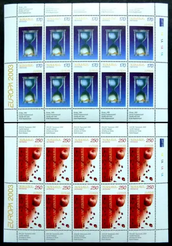 Armenien Armenia 2003 Europa CEPT Plakatkunst 477-478 Kleinbögen MNH