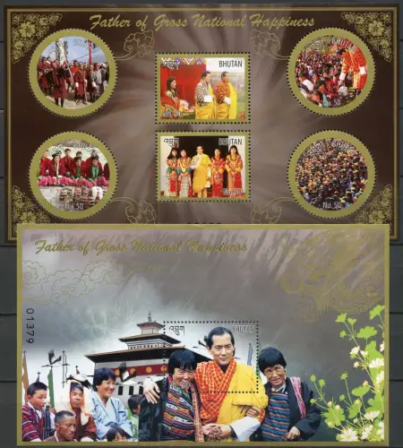 Bhutan 2015 Father of Gross National Happiness Vater des Glücks Postfrisch MNH
