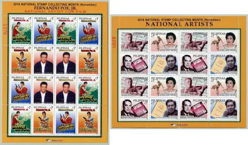 Philippinen 2010 Briefmarkensammeln Schauspieler Musiker 4433-4436 + 4442-45 MNH