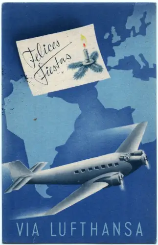 Katapult 1938 Peru Weihnachtskarte Miraflores Nordhausen H 709 Catapult / 2039