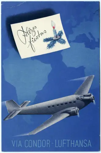 Katapult 1938 Uruguay Weihnachtskarte Schachclub Bremen H 707 d Catapult / 2040