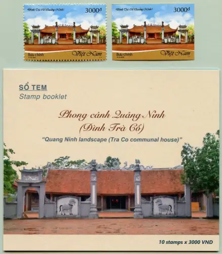 Vietnam 2018 Din Tra Co Tempel in Mong Cai 3771 A & B Plus Markenheft MNH