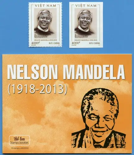   Vietnam 2018 Nelson Mandela Politiker Südafrika 3784 A & B Plus Markenheft MNH