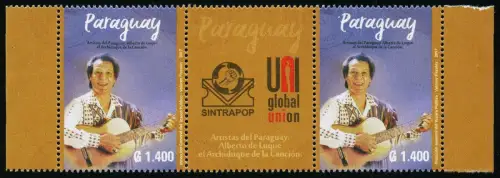 Paraguay 2017 Musik Alberto du Luque el Archiduque de la Cancion Gitarre MNH