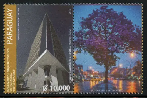 Paraguay 2016 Hotel Guarani Baum Architektur Tree Architecture Tourismus MNH