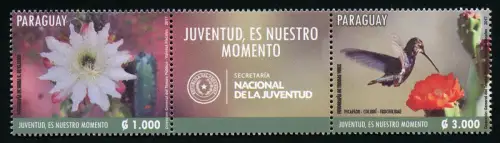 Paraguay 2017 Jugend Kolibri Vogel Kaktus-Blüte Blossom Bird Postfrisch MNH