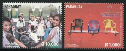 Paraguay 2014 Mercosur Anti-Diskriminierung Kinder Children 5256-5257 MNH