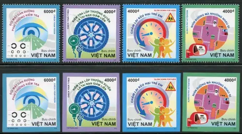 Vietnam 2021 Straßenverkehrssicherheit Auto Road Safety Car A und B MNH