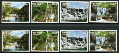 Vietnam 2022 Wasserfälle Landschaften Fluss Waterfalls A und B MNH