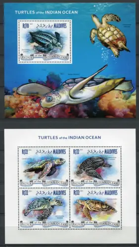 Malediven Maldive 2013 Schildkröten Turtles Meerestiere Postfrisch MNH