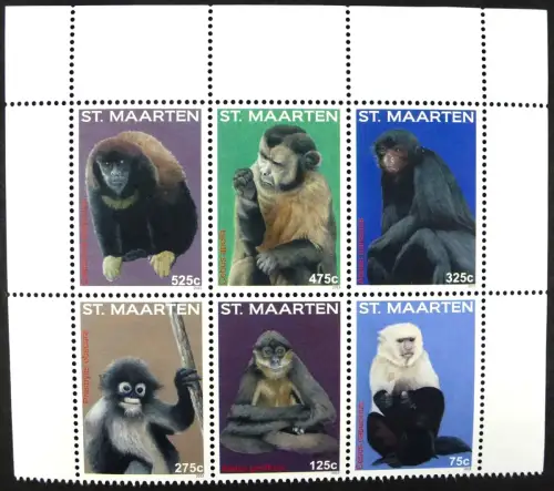 St. Maarten 2015 Affen Monkeys Tiere Animals Postfrisch MNH