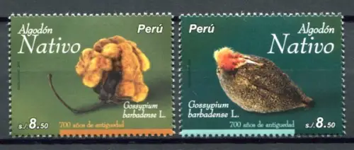 Peru 2011 Baumwolle Cotton Pflanzen Plants Postfrisch MNH