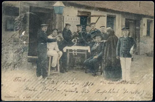 Kiautschou 1906 AK Hotel Irene Matrosen Tsingtau Karolinenhöhe Michelau / 320