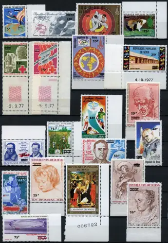 Space Raumfahrt 1983 Benin UPU Medizin Olympiade Fußball Judo Ovpt 327-346/ 1089