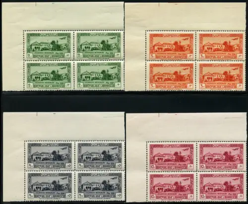 Libanon Lebanon Liban 1938 Medizin Kongress Medicine 238-241 MNH