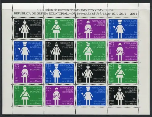 Äquatorialguinea Guinea Ecuatorial 2011 Jahr der Frau UNO Kleinbogen MNH
