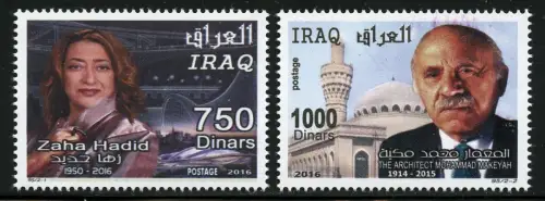 Irak Iraq 2016 M. Makeyah Architekt Zaha Hadid Architektur Persönlichkeiten MNH