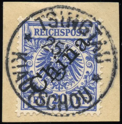 Kiautschou 1900 Michel V 4 I Briefstück Tsingtau-Kiautschou Luxus / 418