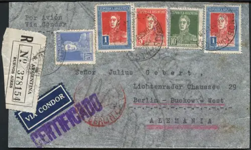 Katapult Argentinien 1934 Buenos Aires Stuttgart Berlin Buckow Catapult / 366