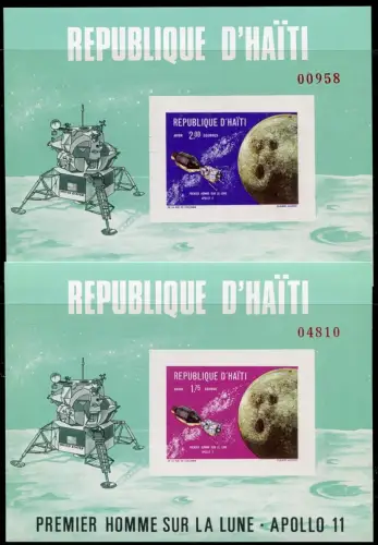 Haiti 1969 Raumfahrt Space Weltraum Espace Block 41-42 Postfrisch MNH