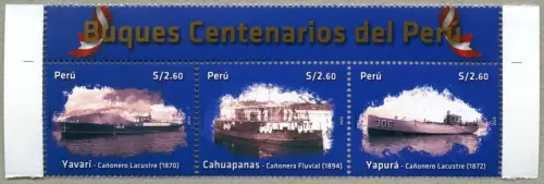 Peru 2022 Kanonenboote Marine Kriegsschiffe War Ships MNH