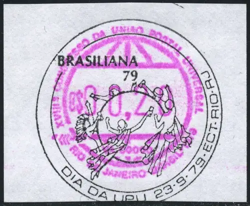 Brasilien Brazil Brasil 1979 1. Automatenmarke 0,20 ATM Frama UPU Kongress SST