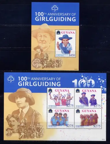 Guyana 2010 Pfadfinder Scouts Girlguiding 8084-8087 Block 831 MNH