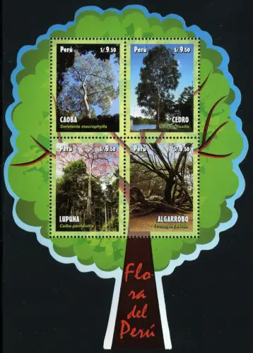 Peru 2014 Bäume Trees Wald Pflanzen Plants Forest Block MNH
